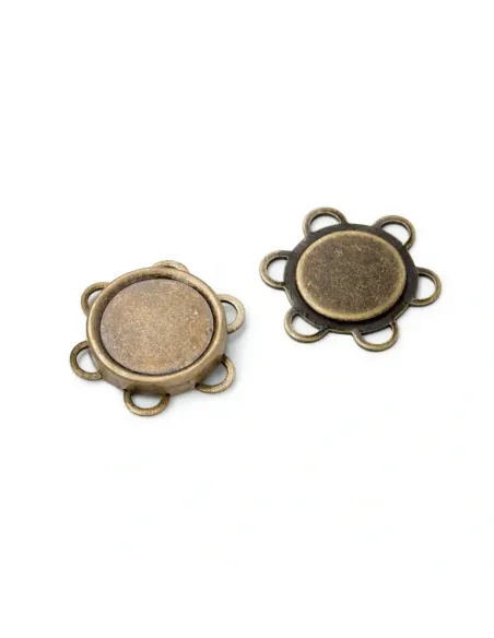 Bouton magnétique Prym 25 mm laiton antique | Zephyr Tissus