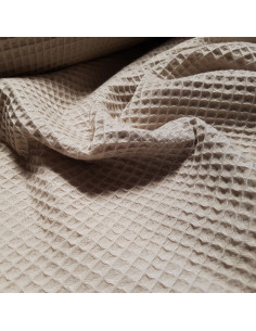 Nid d'abeille, beige lin 2