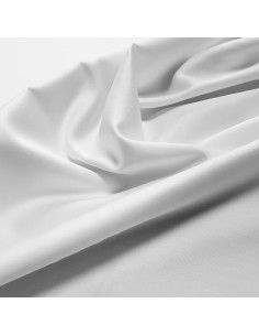 Satin de coton uni, blanc 2