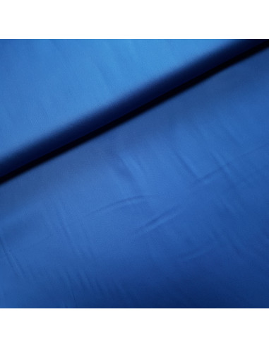 Tissu, Satin de Coton Uni, Bleu Roi, Laize 150 cm, 100% Coton 172.5g/m²