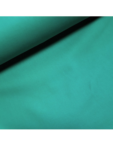 Tissu, Cretonne de Coton Unie, Vert Intense, Laize 150 cm, 100% Coton 150g/m²