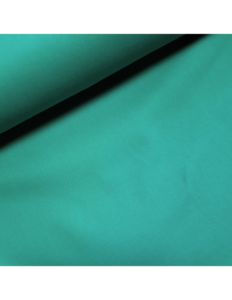 Tissu, Cretonne de Coton Unie, Vert Intense, Laize 150 cm, 100% Coton 150g/m²