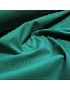 Tissu, Cretonne de Coton Unie, Vert Intense, Laize 150 cm, 100% Coton 150g/m² 2