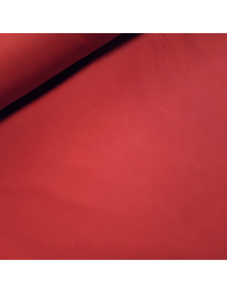 Tissu, Cretonne de Coton Unie, Rouge Vermillon, Laize 150 cm, 100% Coton 150g/m²