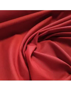 Tissu, Cretonne de Coton Unie, Rouge Vermillon, Laize 150 cm, 100% Coton 150g/m² 2