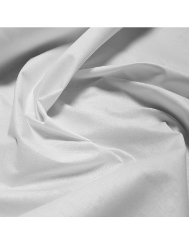 Cretonne de coton unie, blanc