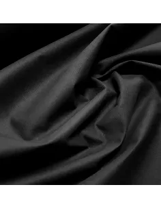 Tissu, Cretonne de Coton Unie, Noir Intense, Laize 150 cm, 100% Coton 150g/m² 2