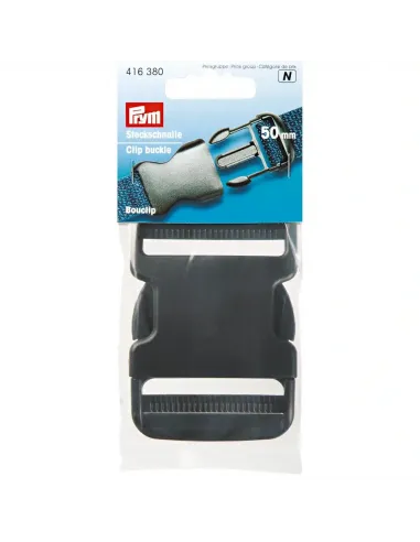 Bouclip fort Prym 50 mm noir pour sacs | Zephyr Tissus