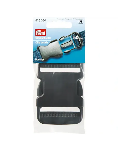 Bouclip fort Prym 50 mm noir pour sacs | Zephyr Tissus