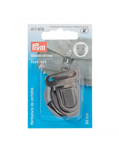 Fermeture cartable Prym, vieil argent, 26 mm | Zephyr Tissus