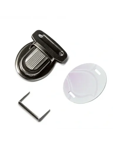 Fermeture cartable Prym, vieil argent, 26 mm | Zephyr Tissus