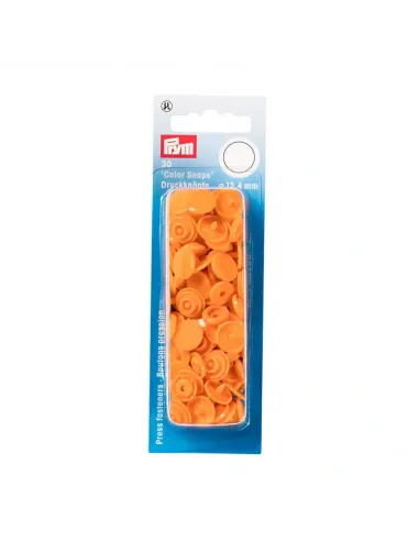 Boutons pression Color Snaps Prym orange | Zephyr Tissus