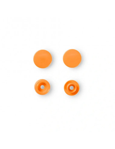 Boutons pression sans couture « Color Snaps », rond, 12,4mm, orange
