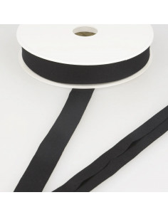 Biais jersey, 20mm, noir