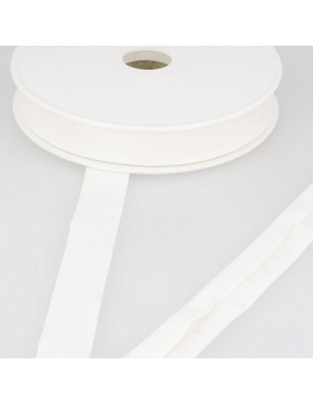 Biais jersey, 20mm, écru