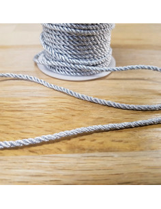 Cordelière métal, 3mm, argent