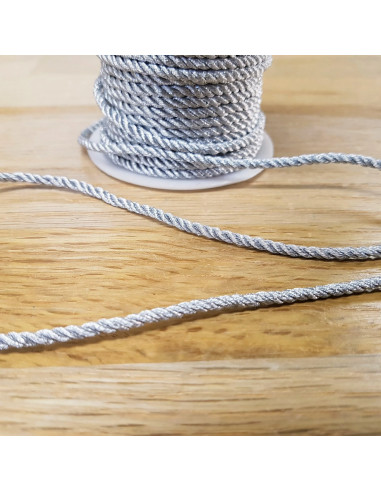 Cordelière métal, 3mm, argent