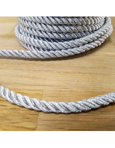 Cordelière métal, 6mm, argent