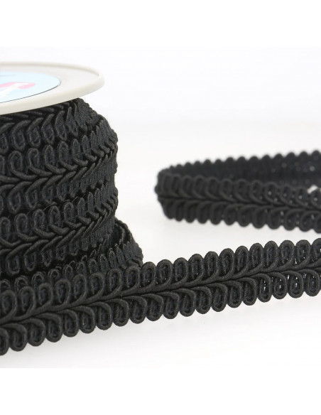 Galon style Chanel, noir