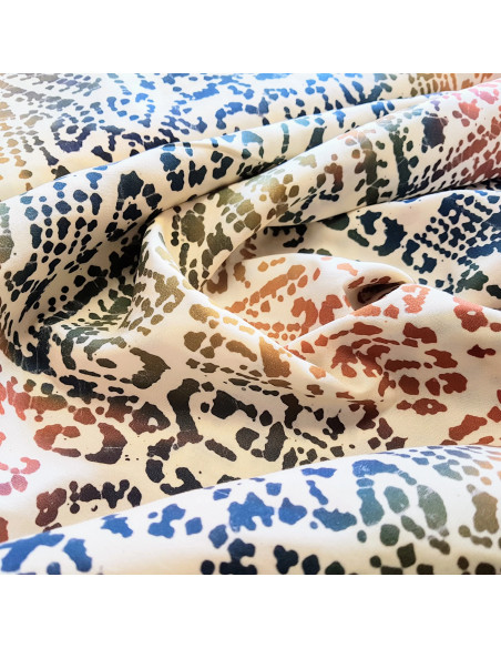 Tissu, Batik, Tons Chauds, Laize 140 cm, 100% Viscose 116g/m²