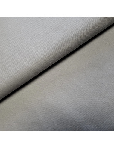 Tissu, Sergé de Coton Épais, Gris Souris, Laize 150 cm, 100% Coton