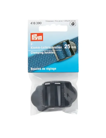 Boucle de réglage Prym noire 25 mm | Zephyr Tissus