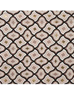 Tissu, Viscose Lurex Géométrique, Multicolore, Laize 145 cm, 100% Viscose 115g/m²