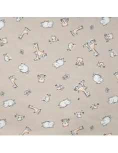 Jersey de coton, girafes
