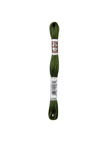 Fil à broder, Retors Mat DMC Art 89, 10 m, Vert mousse (2936)