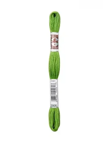 Fil à broder, Retors Mat DMC Art 89, 10 m, Vert pomme (2906)