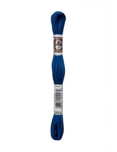 Fil à broder, Retors Mat DMC Art 89, 10 m, Bleu Gentiane Métallisé (2825)