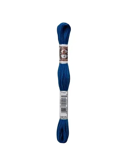 Fil à broder, Retors Mat DMC Art 89, 10 m, Bleu Gentiane Métallisé (2825)