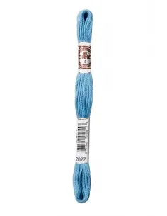 Fil à broder, Retors Mat DMC Art 89, 10 m, Bleu Nattier (2827)
