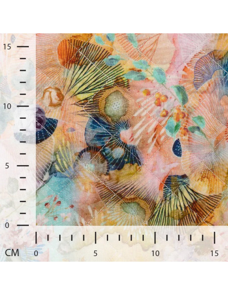 Double gaze matelassée impression digitale, bambino