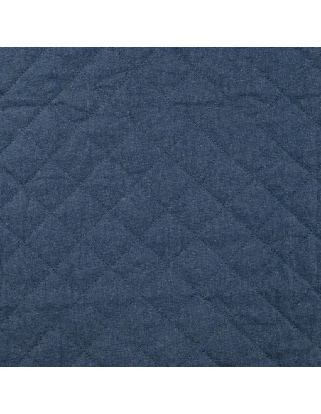 Matelassé chambray, denim