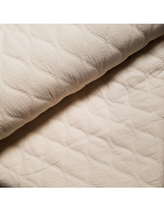 Double gaze matelassée, écru