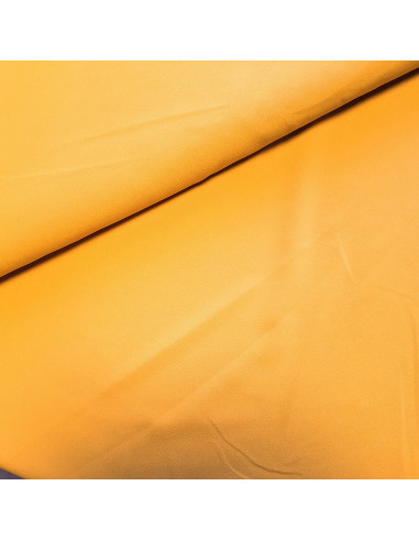 Tissu, Crêpe Léger Uni, Jaune Moutarde, Laize 147 cm, 100% Polyester