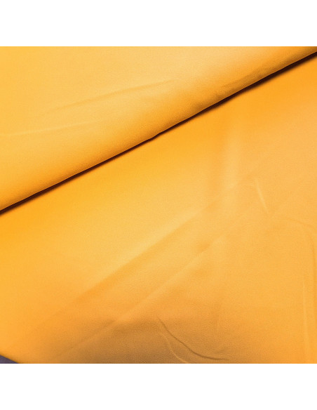 Crêpe léger uni, jaune moutarde