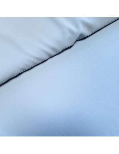 Tissu, Crêpe Léger Uni, Bleu Ciel, Laize 147 cm, 100% Polyester