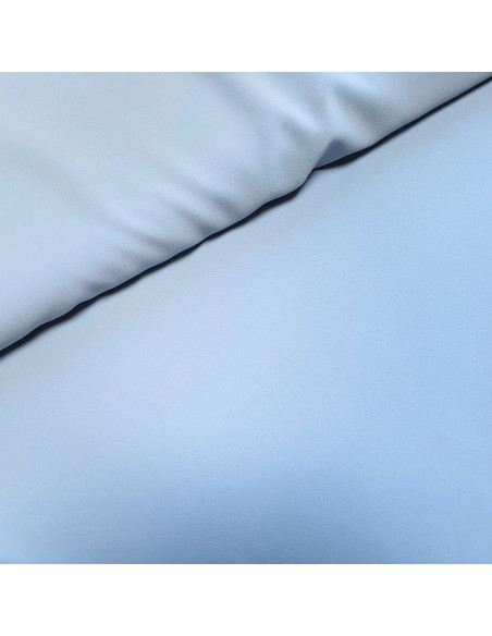Tissu, Crêpe Léger Uni, Bleu Ciel, Laize 147 cm, 100% Polyester