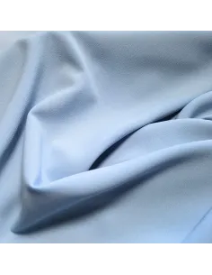 Tissu, Crêpe Léger Uni, Bleu Ciel, Laize 147 cm, 100% Polyester 2