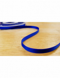 Ruban satin, 6mm, bleu roi
