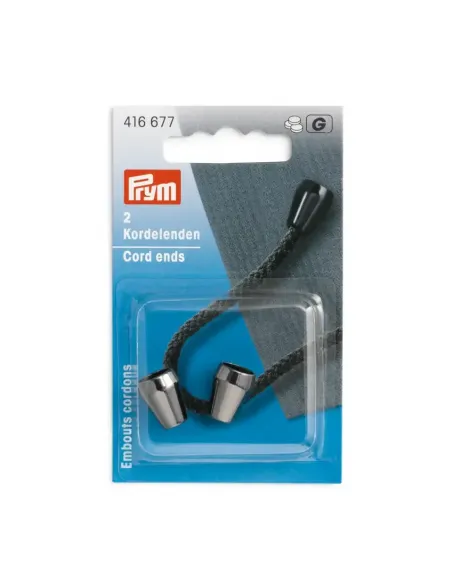Embouts de cordon coniques Prym noir | Zephyr Tissus