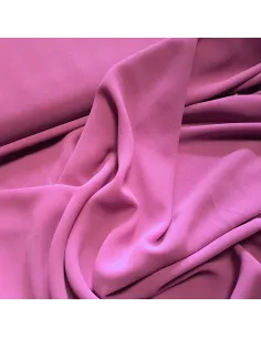 Tissu, Crêpe Mousseline Uni, Mauve, Laize 147 cm, 100% Polyester 95g/m² 2