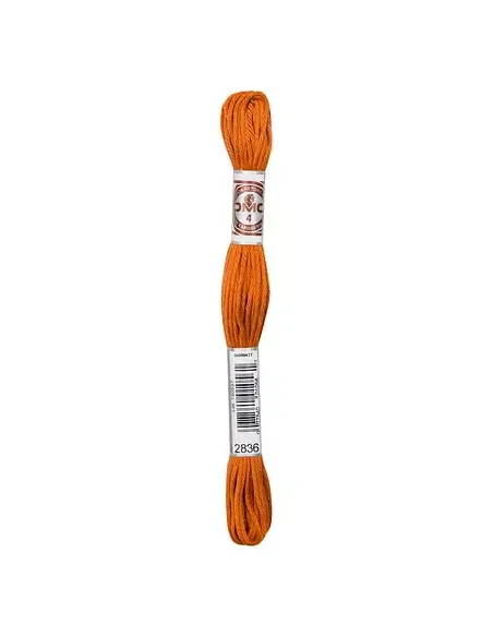 Fil à broder, Retors Mat DMC Art 89, 10 m, Marron doré (2836)