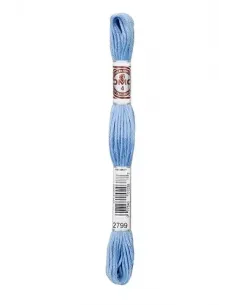 Fil à broder, Retors Mat DMC Art 89, 10 m, Bleu layette (2799)