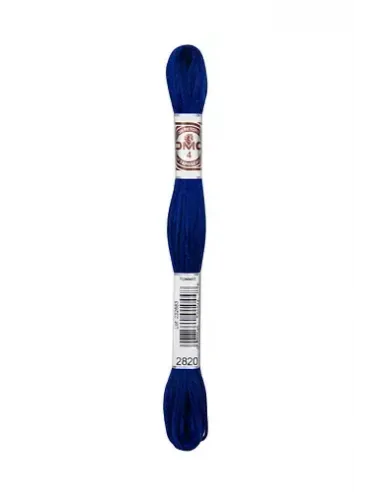 Fil à broder, Retors Mat DMC Art 89, 10 m, Bleu marine (2820)