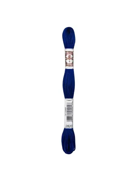 Fil à broder, Retors Mat DMC Art 89, 10 m, Bleu marine (2820)