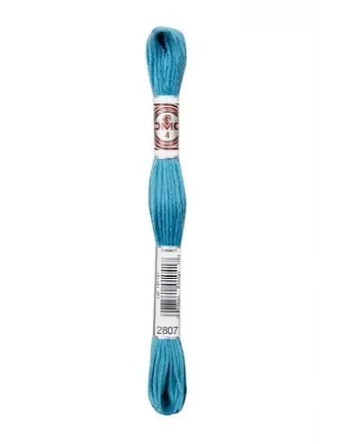 Fil à broder, Retors Mat DMC Art 89, 10 m, Marée turquoise (2807)