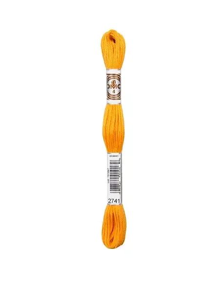 Fil à broder, Retors Mat DMC Art 89, 10 m, Mandarine (2741)